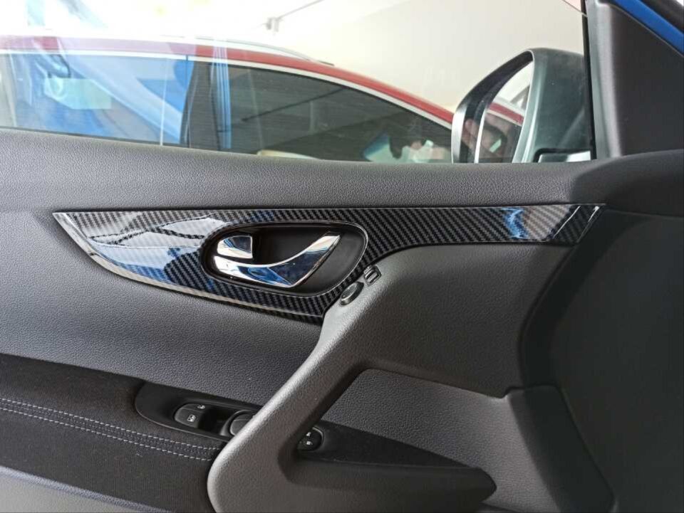 QASHQAI 2014-2020 IÇIN UYUMLU KAPI IÇ KAPLAMA - KARBON