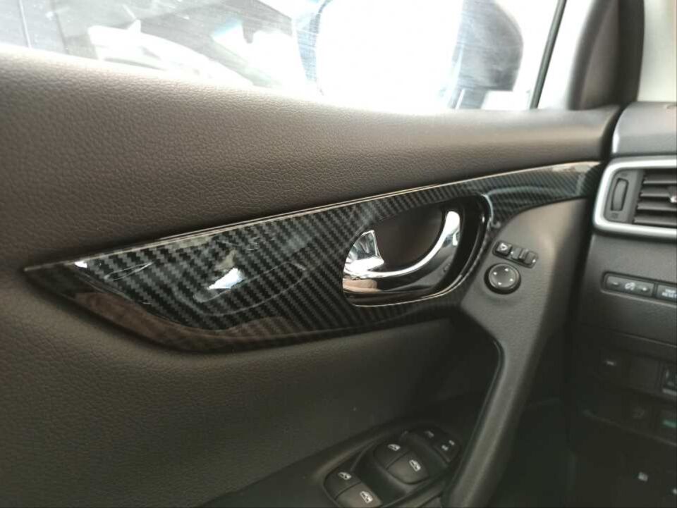 QASHQAI 2014-2020 IÇIN UYUMLU KAPI IÇ KAPLAMA - KARBON