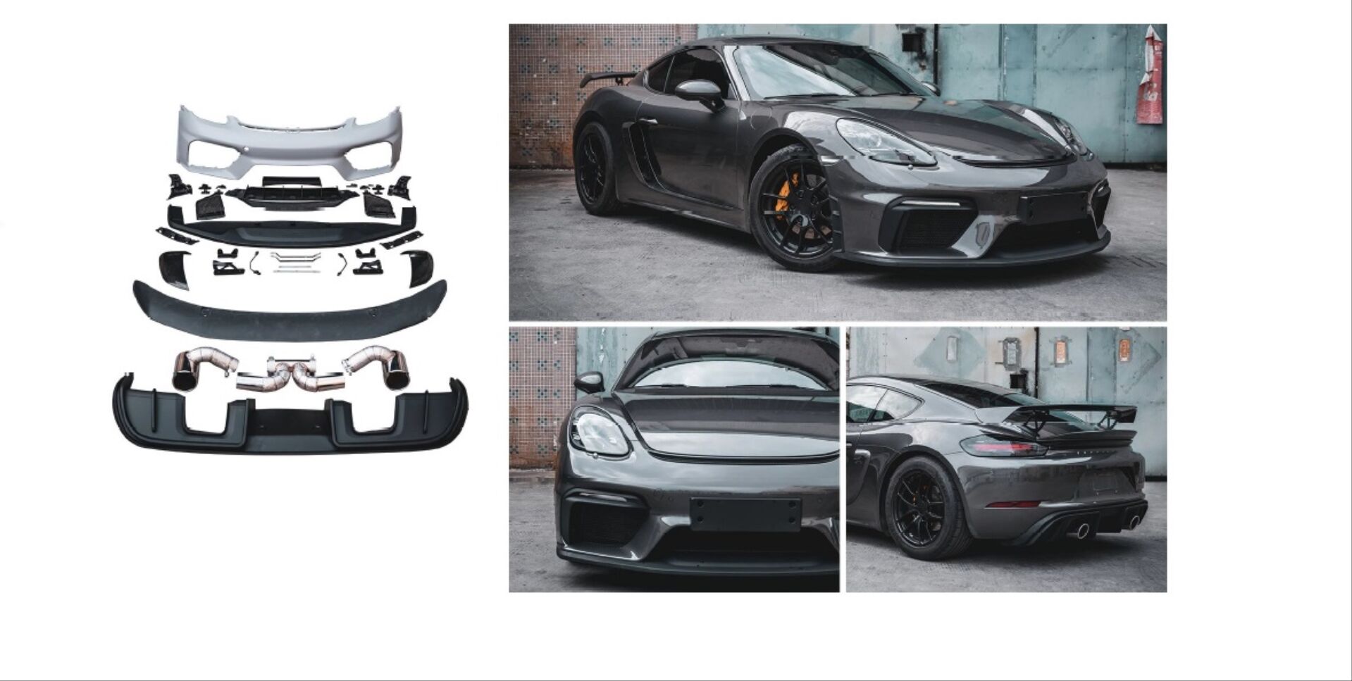 718 IÇIN UYUMLU GT4 BODY KIT 2016+