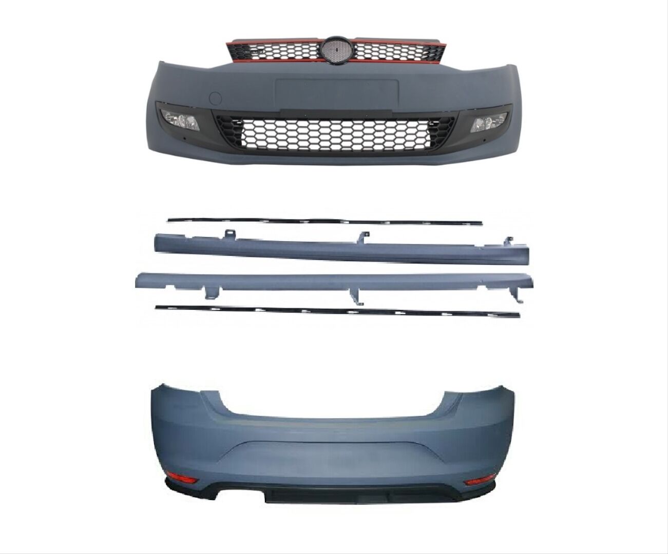 POLO 2010-2017 İÇİN GTI BODY KIT  (MAKYAJSIZ) (Sis Dahil Değildir)