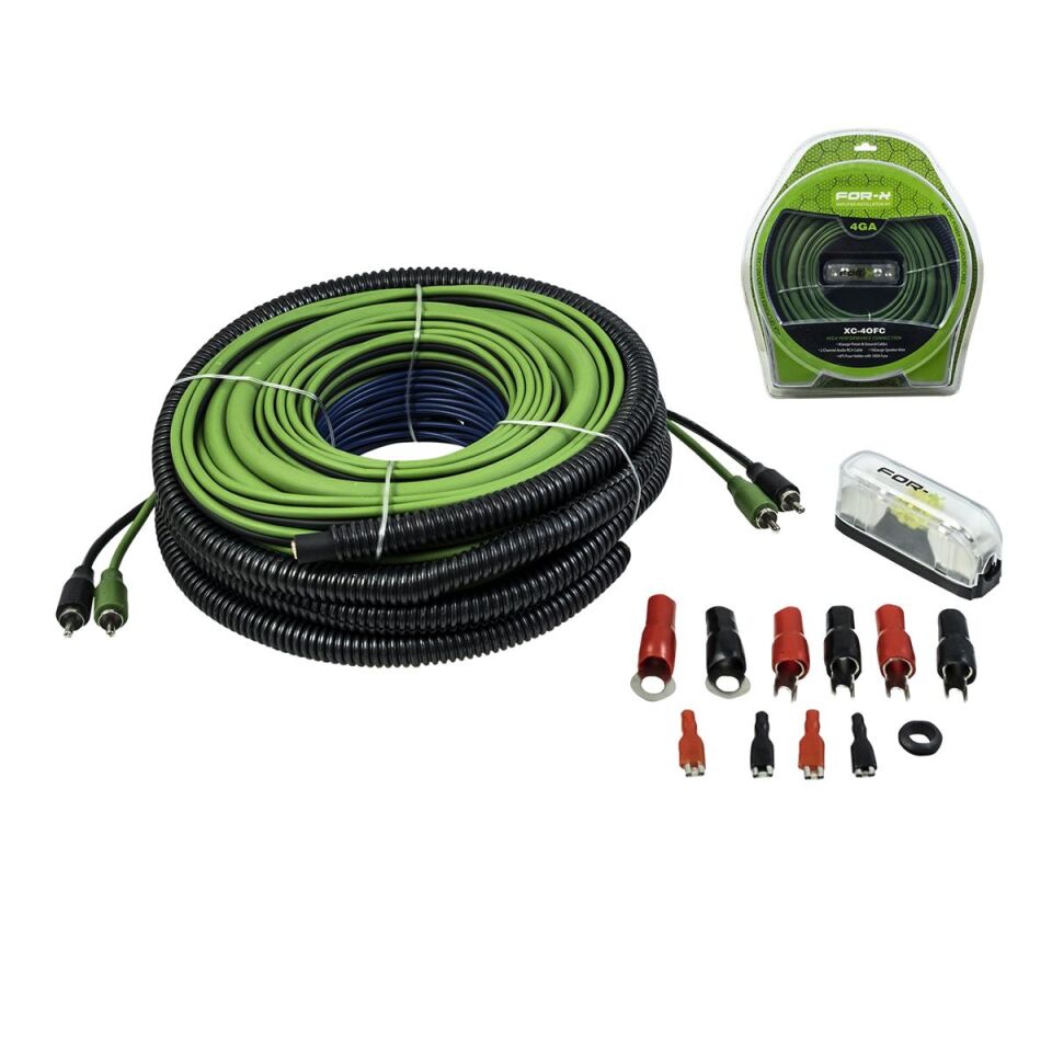 For-X XC-4 OFC 4GA Profesyonel Amfi Tesisat Kablo Seti