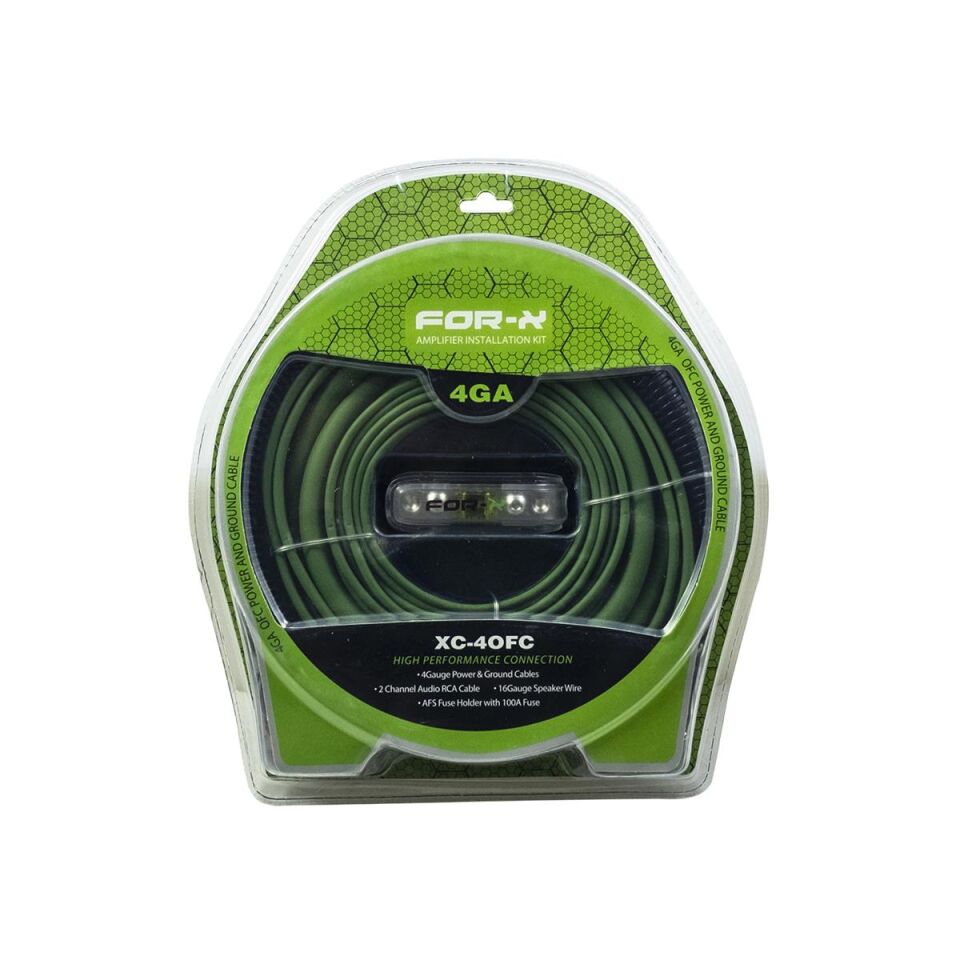 For-X XC-4 OFC 4GA Profesyonel Amfi Tesisat Kablo Seti