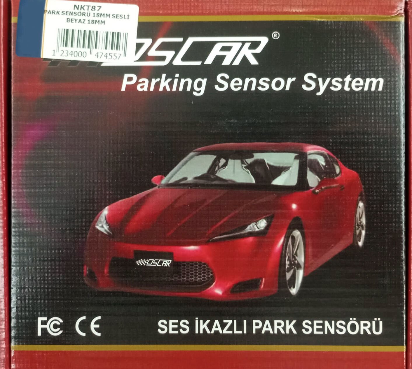 Oscar Ses İkazlı Park Sensörü - 18mm Sesli Beyaz