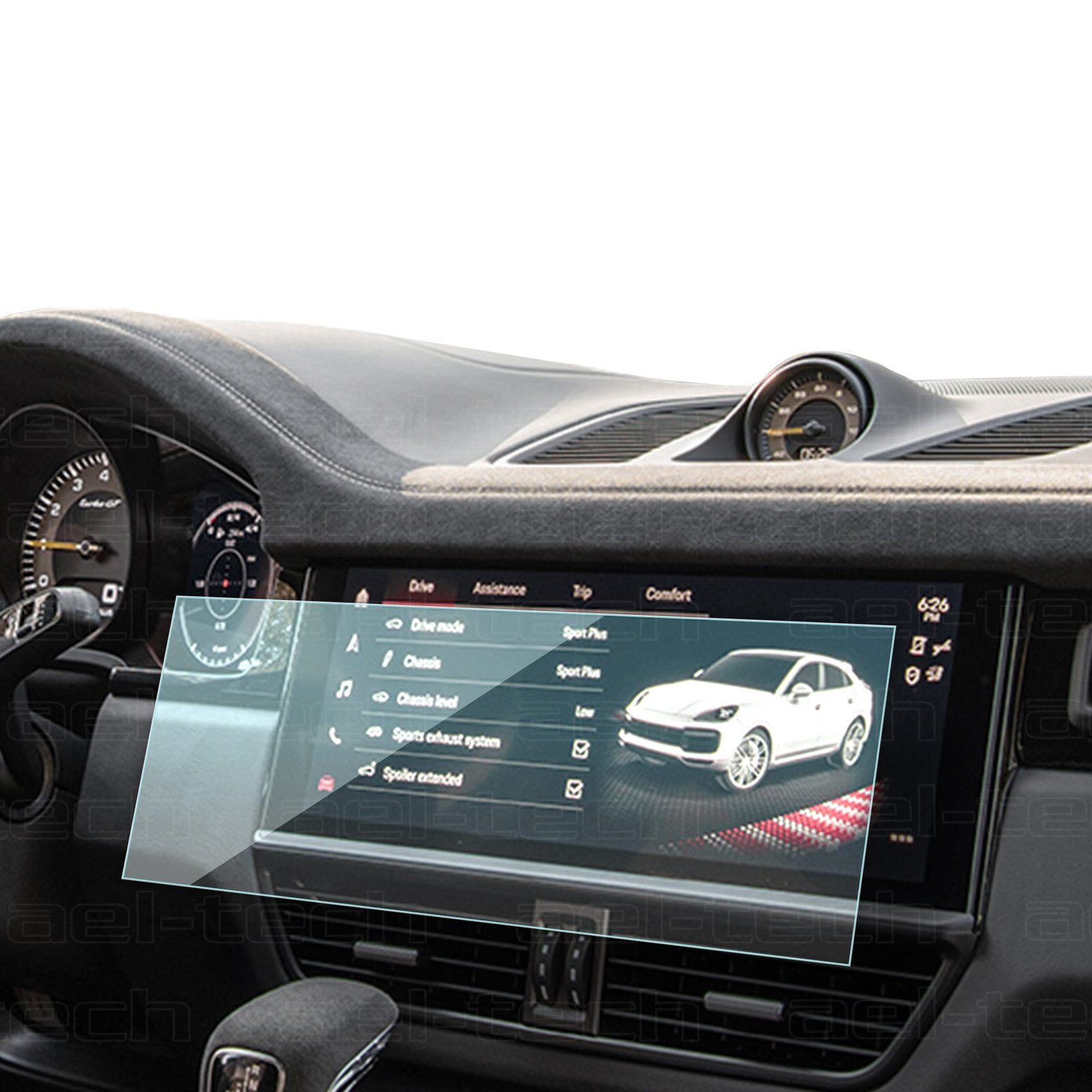 Porsche Cayenne 2018-2021 Uyumlu 10.9 İnç Navigasyon 9H Nano Ekran Koruyucu