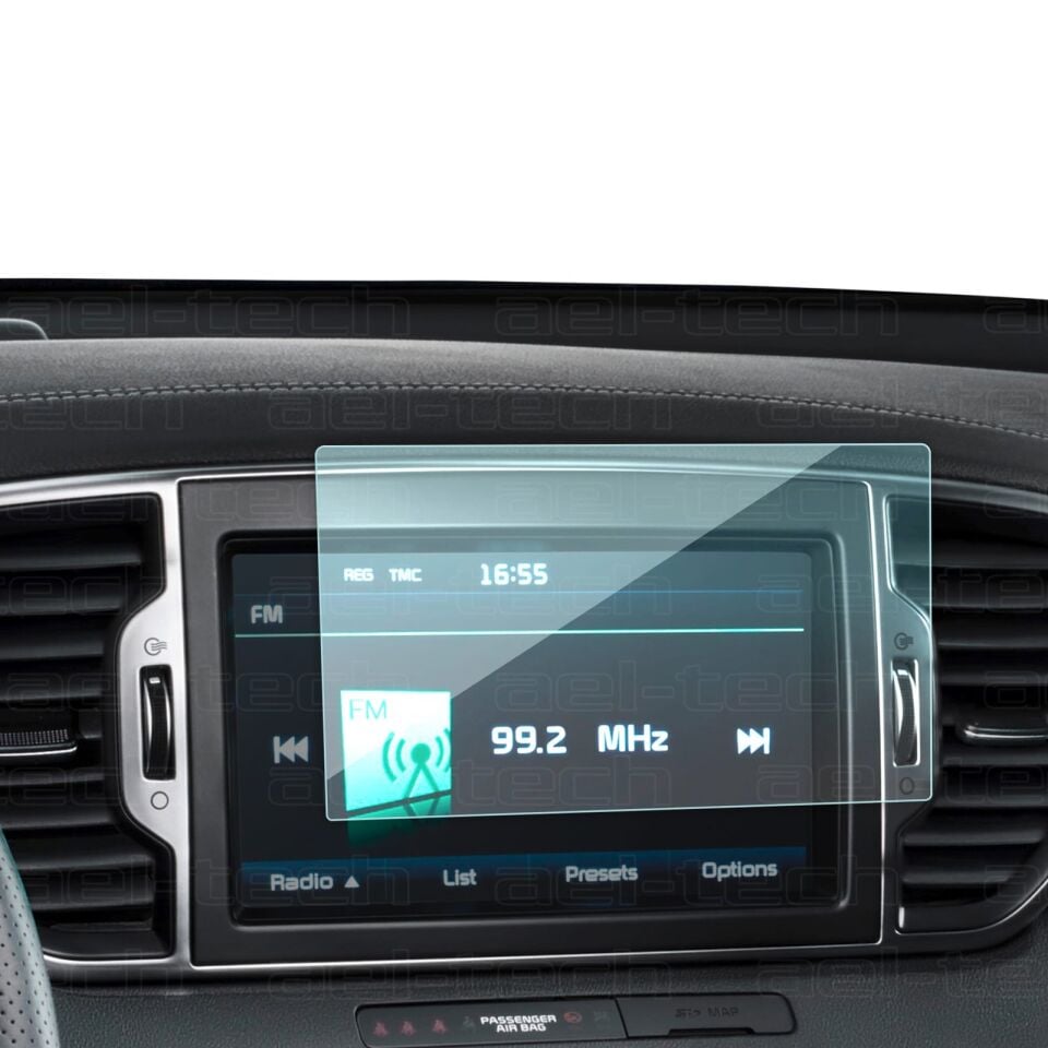 Kia Sportage 2016-2021 Uyumlu 8 İnç Navigasyon 9H Nano Ekran Koruyucu
