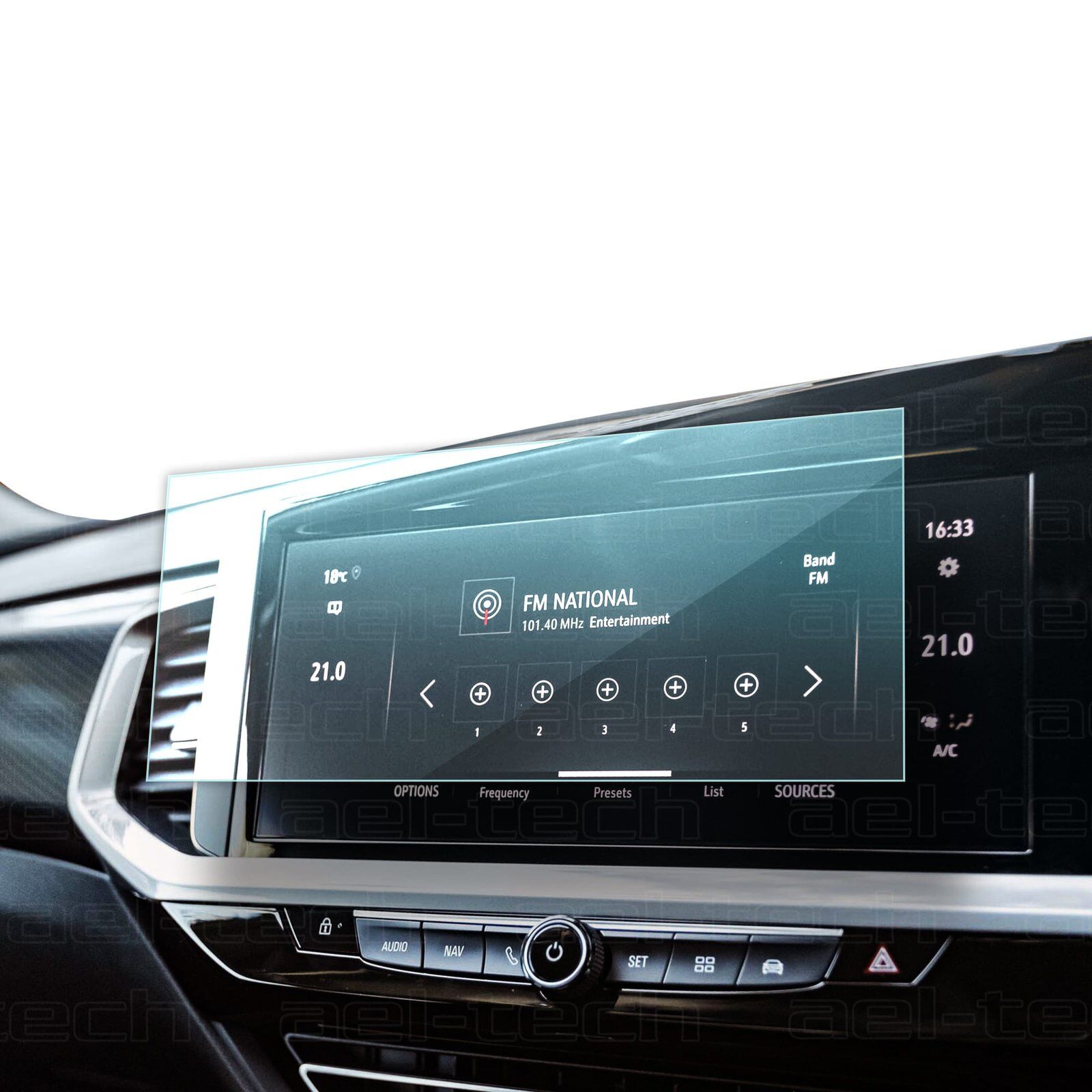 Opel Grandland 2022-2024 Uyumlu 10 İnç Navigasyon 9H Nano Ekran Koruyucu