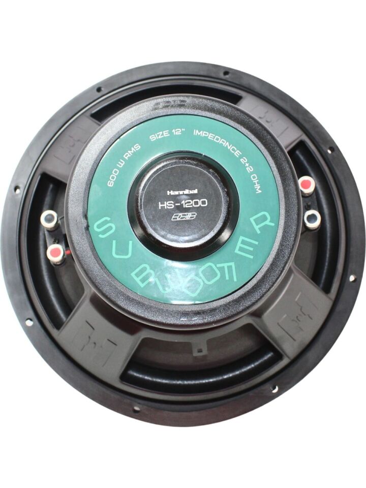 Deaf Bonce Hannibal HS-1200 D2 30 cm 600 RMS Subwoofer Çift Bob
