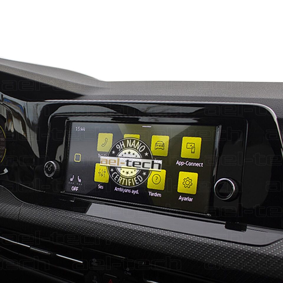 Volkswagen Golf 2021-2023 Uyumlu 8 İnç Navigasyon 9H Nano Ekran Koruyucu