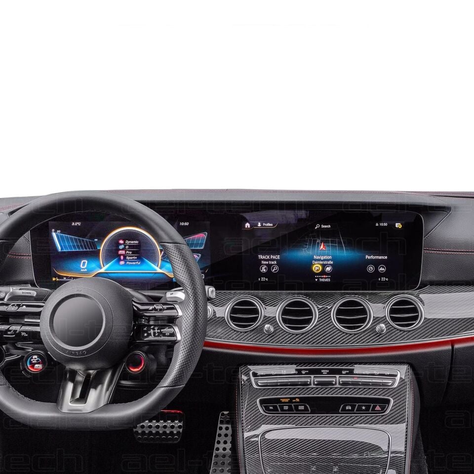 Mercedes E-Serisi W213 Uyumlu 12.3 İnç Dijital Gösterge ve Navigasyon 9H Nano Ekran Koruyucu