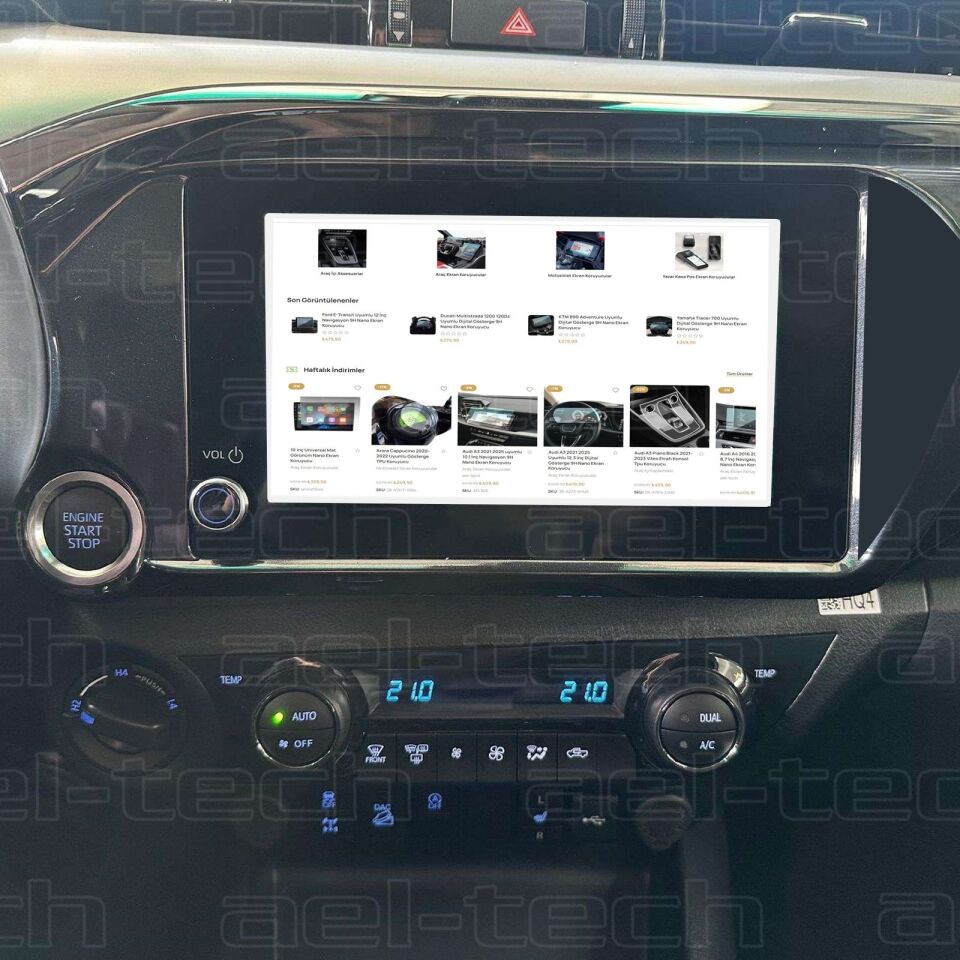 Toyota Hilux Uyumlu Navigasyon 9H Nano Ekran Koruyucu