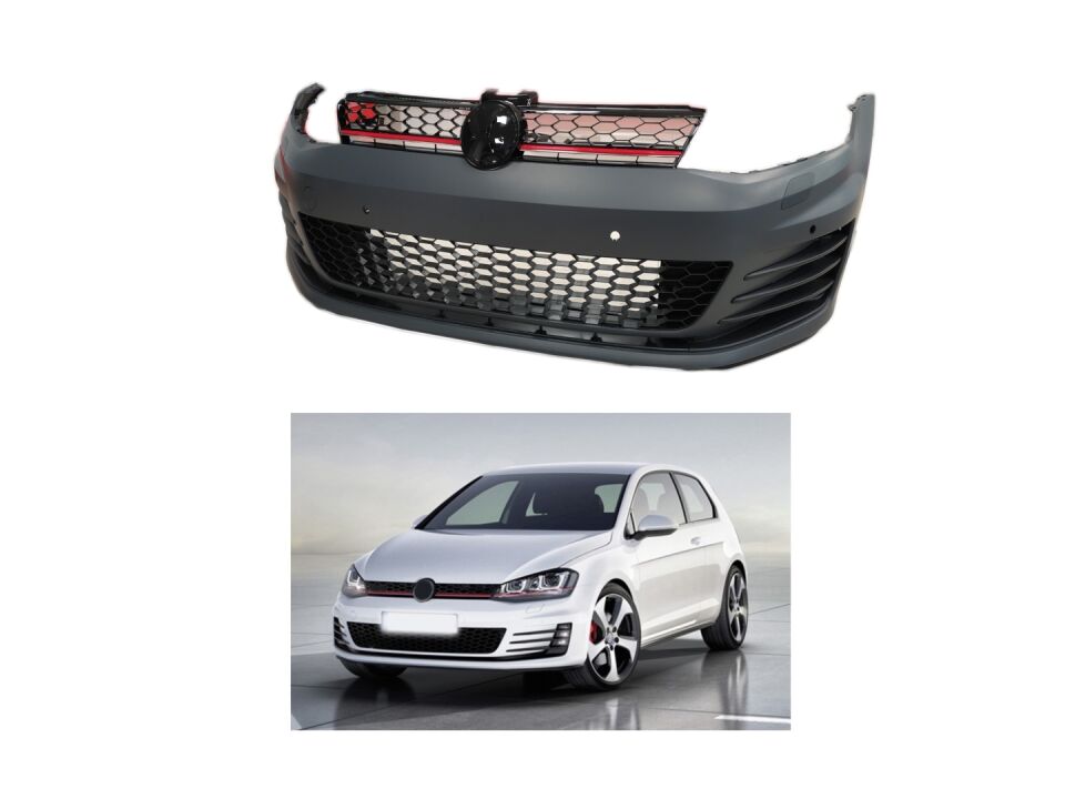GOLF 7 2013-2017 IÇIN UYUMLU GTI ON TAMPON VE PANJUR SETI
