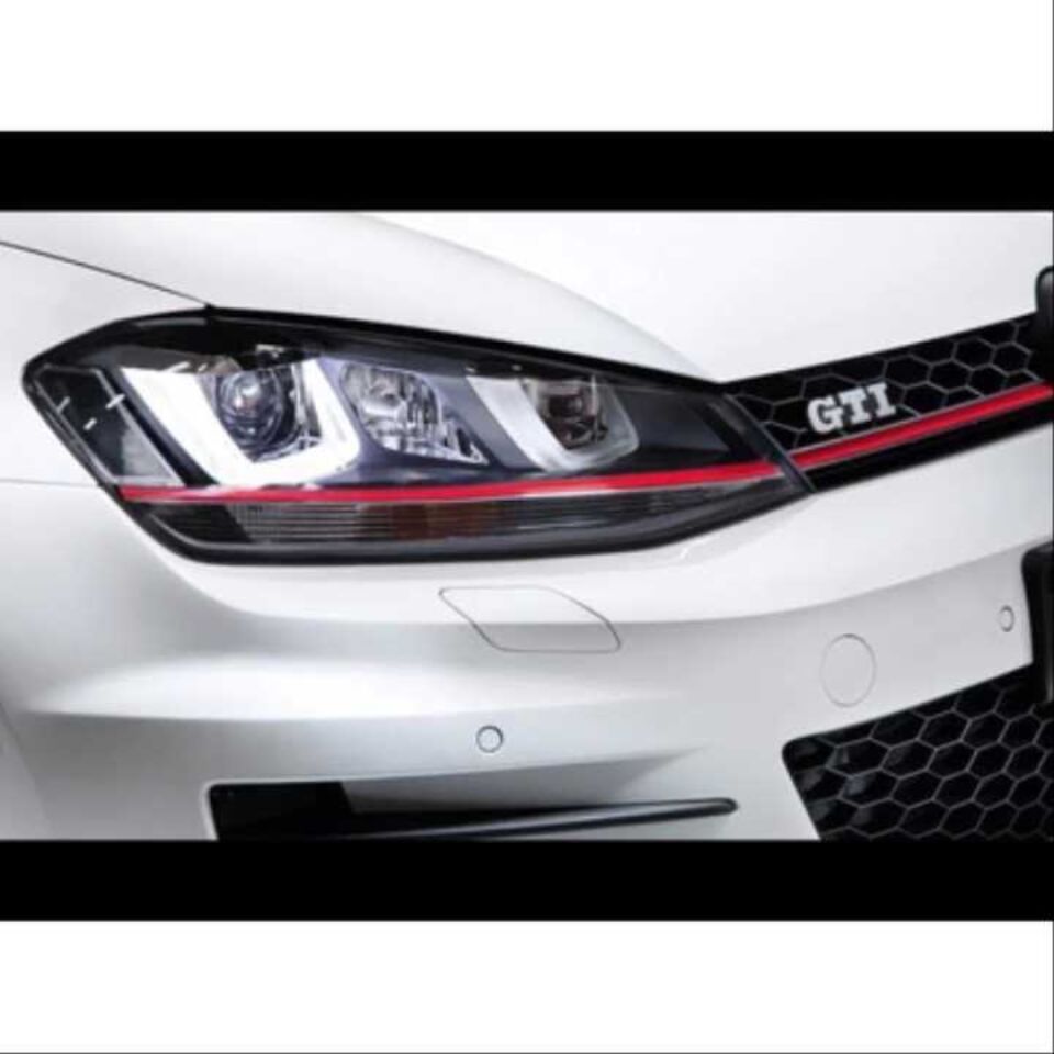 GOLF 7 MK7 2012-2018 U LED FAR GTI KIRMIZI