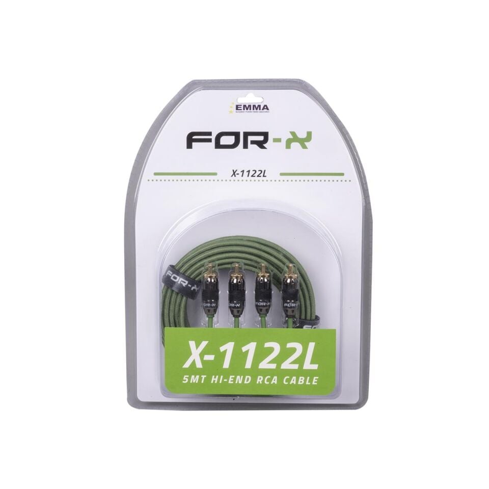 For-X X-1122l 5 Metre Yüksek Dereceli RCA Kablosu