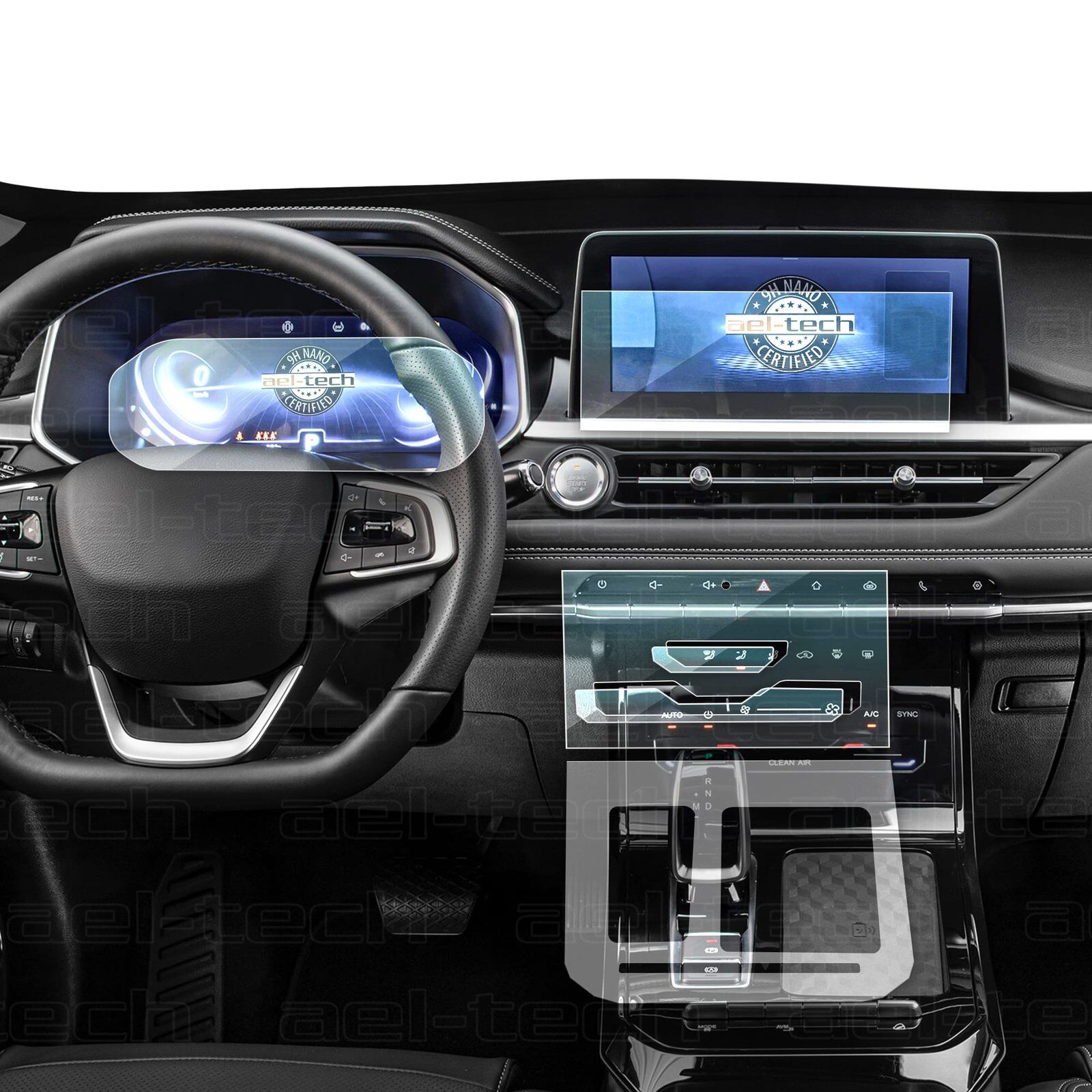 Chery Tiggo 7 Pro Luxury Gösterge, Navigasyon, İç Merkezi Kontrol Ve Vites Etrafı Koruyucu 4'lü Set