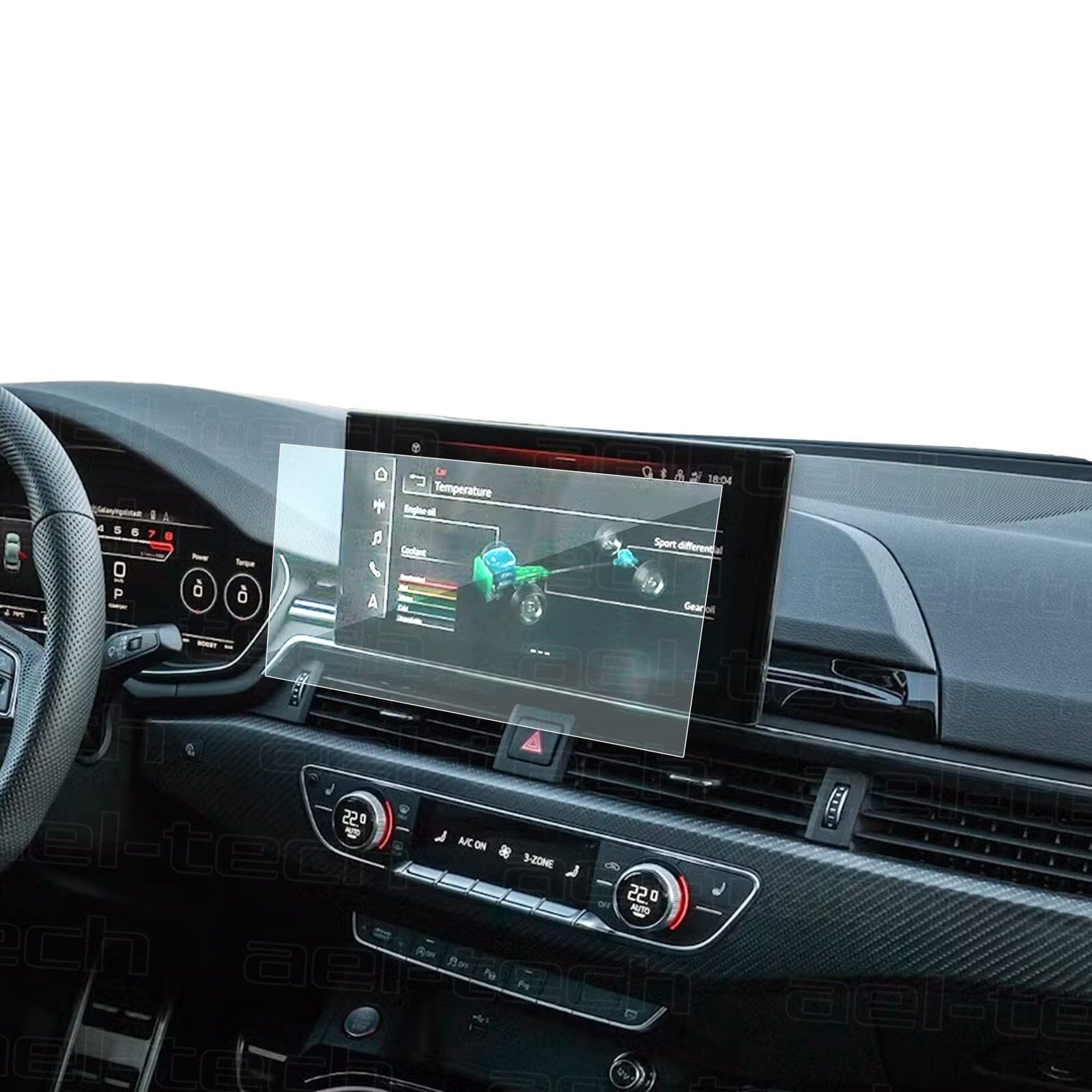 Audi A5 2020-2024 Uyumlu 10.1 İnç Navigasyon 9H Nano Ekran Koruyucu