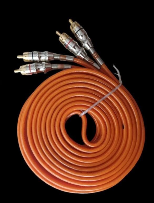 Cadence 5 Metre Tam Bakır Profosyonel Amfi RCA Kablosu