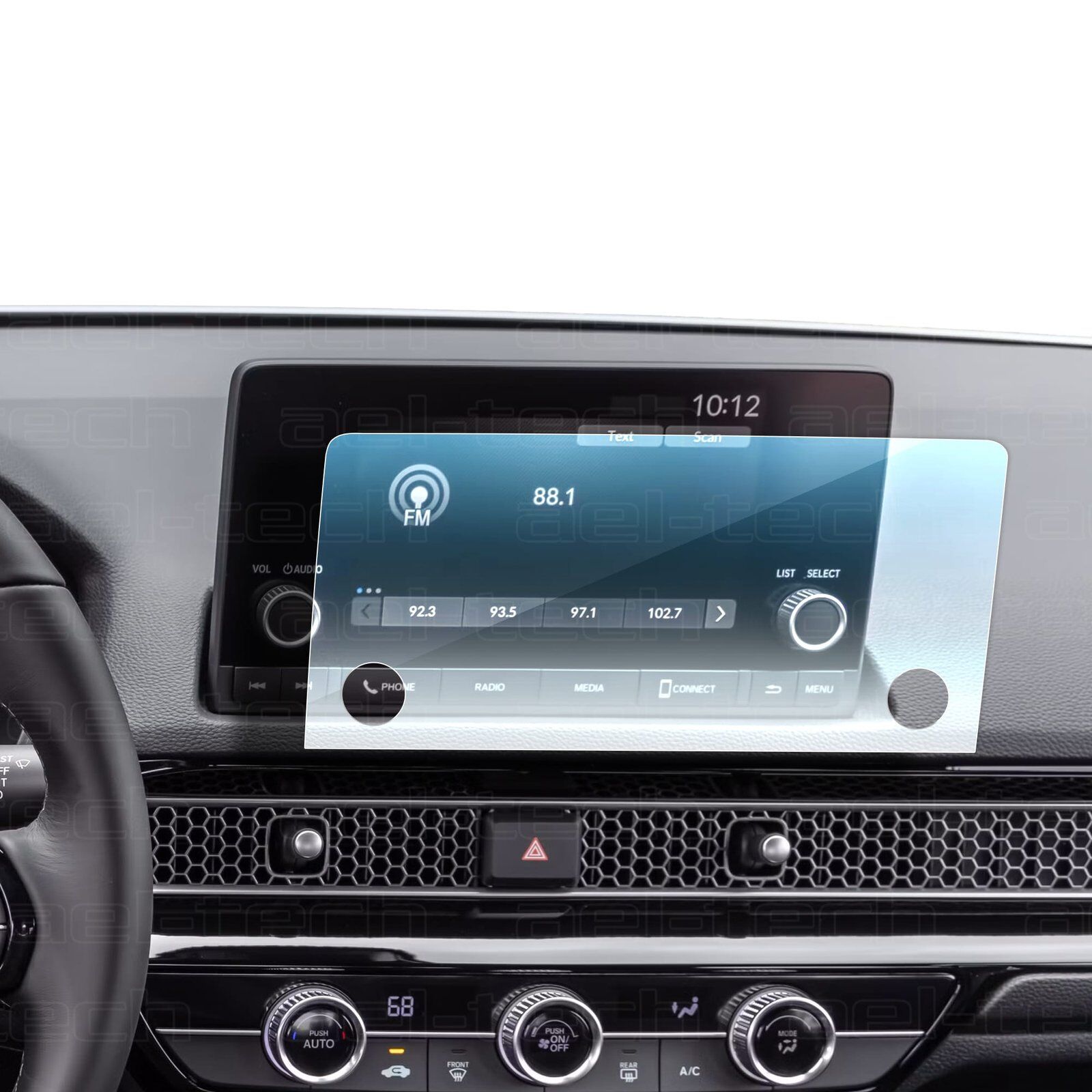 Honda Civic Elegance 2022-2023 Uyumlu 7 İnç Navigasyon 9H Nano Ekran Koruyucu