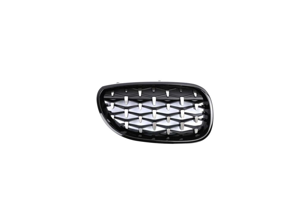 5 SERISI E60 2004-2009 IÇIN UYUMLU DIAMOND PANJUR (BÖBREK) PIANO BLACK  ÇERÇEVE
