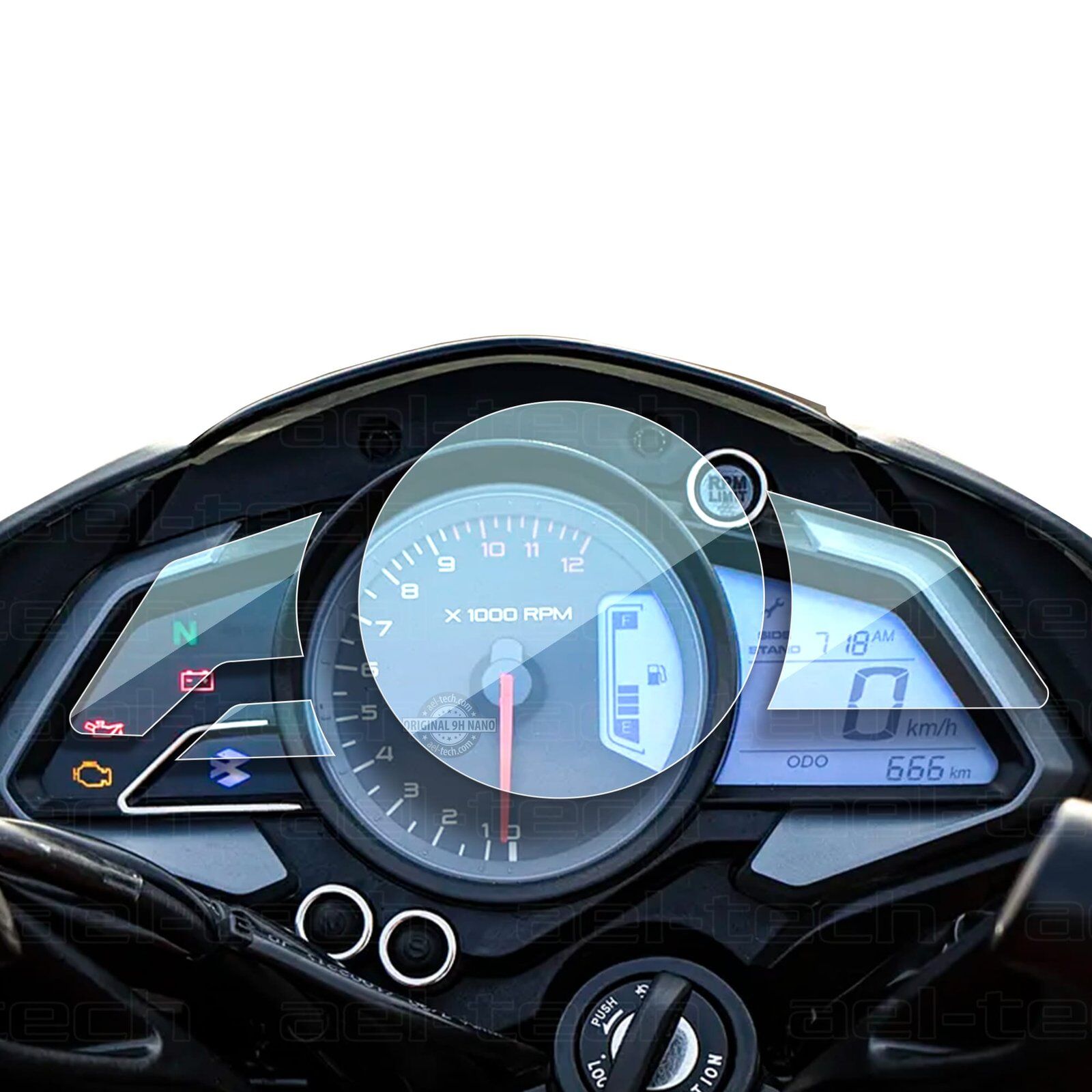 Bajaj Pulsar NS200 2014-2022 Uyumlu Gösterge TPU Koruyucu