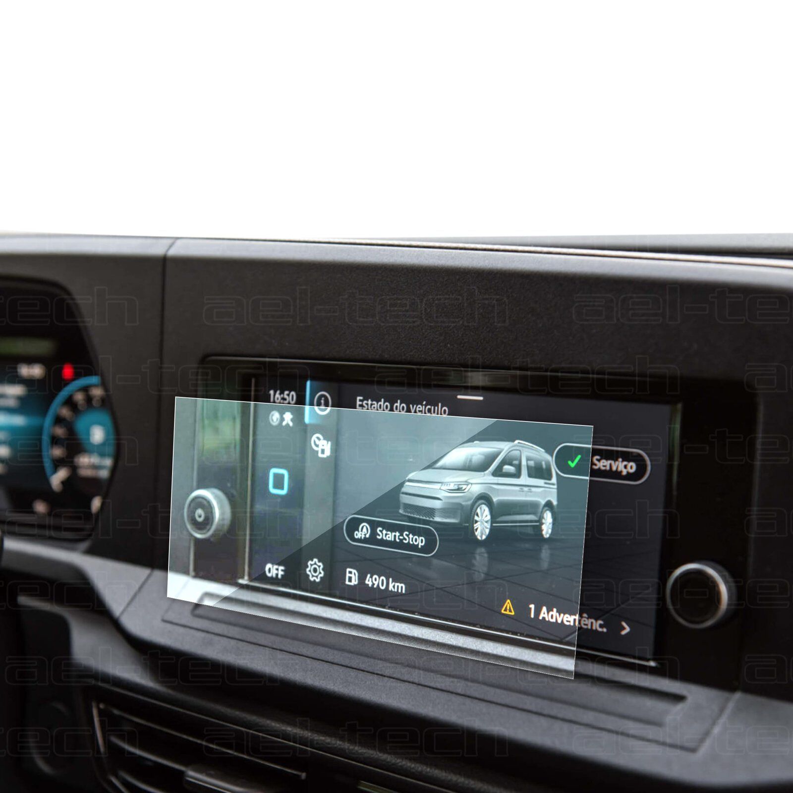 Volkswagen Caddy Uyumlu 8.25 İnç Navigasyon 9H Nano Ekran Koruyucu