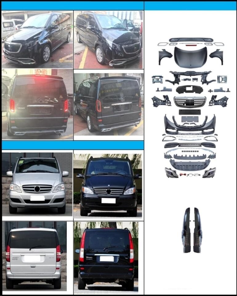 W639 VİTO 2006-2014 İÇİN 2014+ W447 FACELIFT BODY KIT
