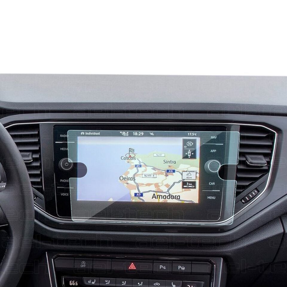 Volkswagen Tiguan/T-Roc 2017-2022 Uyumlu 8 İnç Navigasyon 9H Nano Ekran Koruyucu