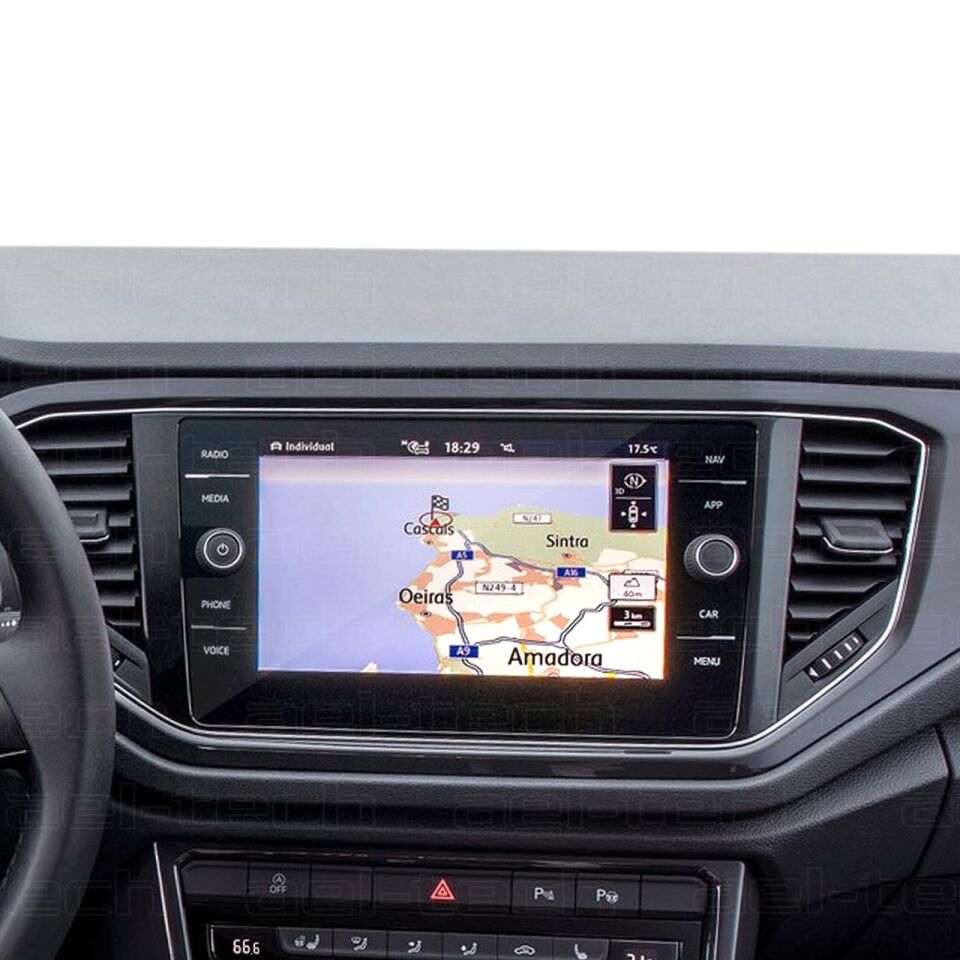 Volkswagen Tiguan/T-Roc 2017-2022 Uyumlu 8 İnç Navigasyon 9H Nano Ekran Koruyucu