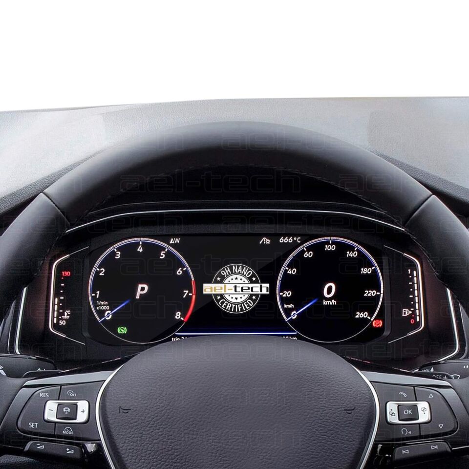 Volkswagen T-Roc 2019-2023 Uyumlu Dijital Gösterge 9H Nano Ekran Koruyucu