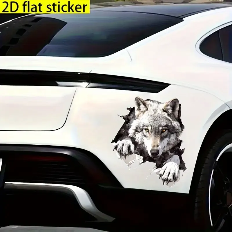 Kurt Çığlığı Su Geçirmez Vinil Araba Stickerı
