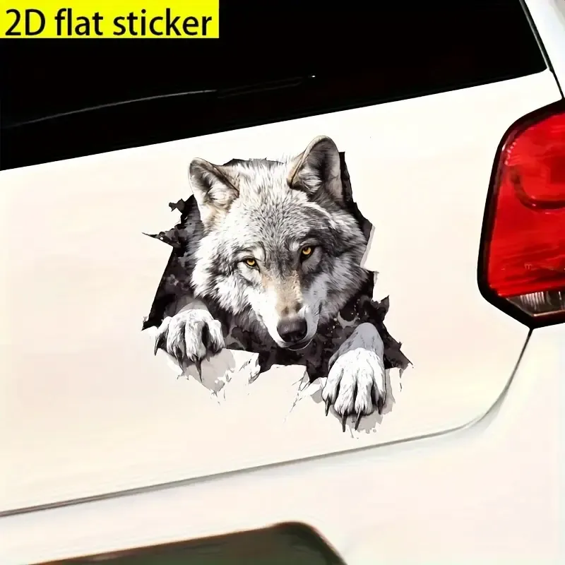 Kurt Çığlığı Su Geçirmez Vinil Araba Stickerı