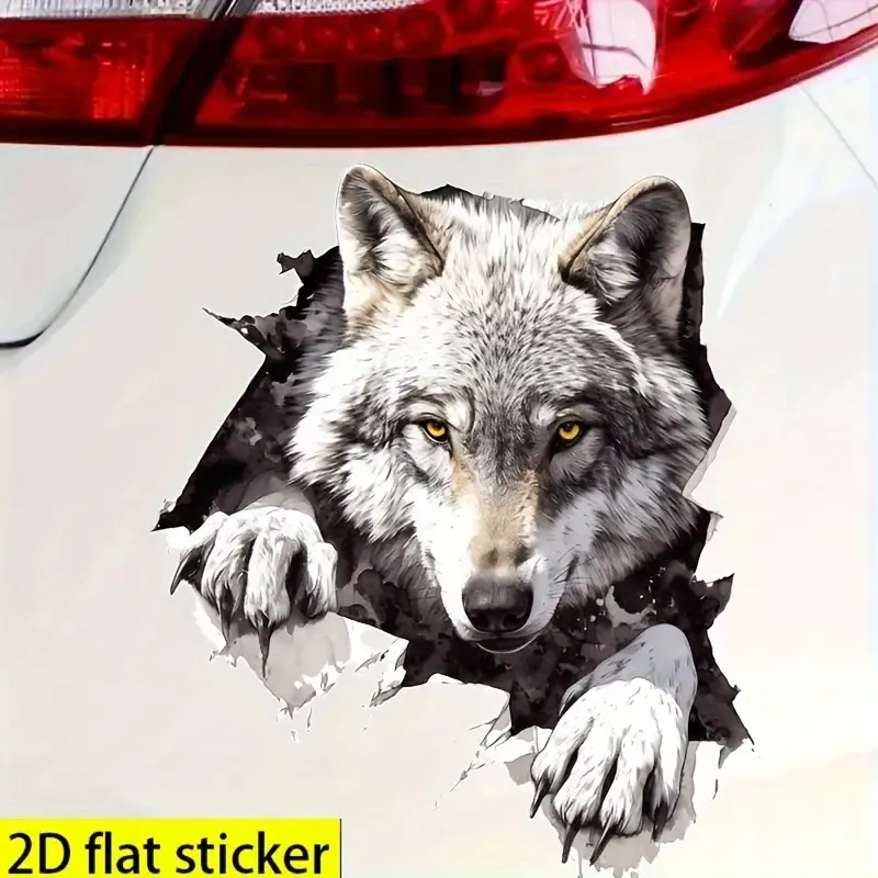 Kurt Çığlığı Su Geçirmez Vinil Araba Stickerı