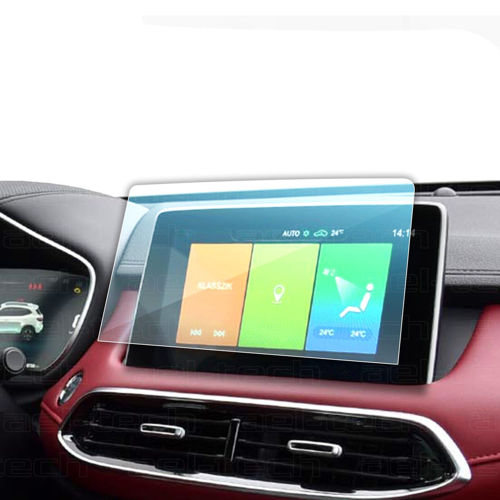 MG HS 2018-2023 Uyumlu 10.1 İnç Navigasyon 9H Nano Ekran Koruyucu