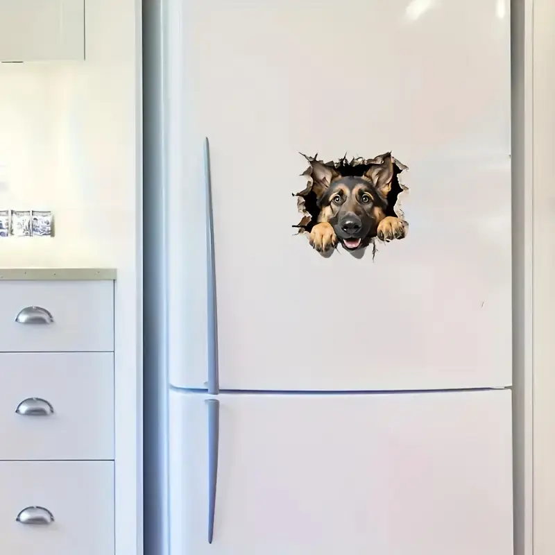 Sevimli Alman Çoban Köpeği Vinil Sticker