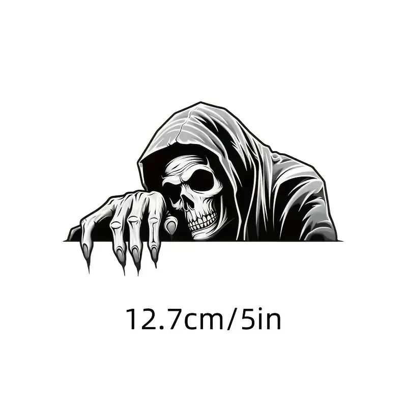 Kafatası Nöbetçi Vinil Sticker Su Geçirmez