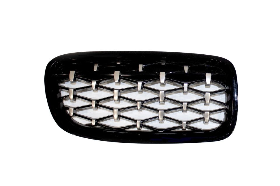 Bmw F30 3 Serisi Uyumlu  Diamond Ön Panjur Izgara Böbrek Piano Black ve  Krom 2011+