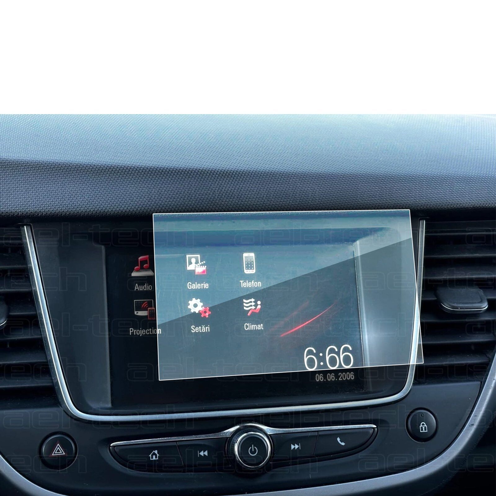 Opel Crossland X Uyumlu 7 İnç Navigasyon 9H Nano Ekran Koruyucu