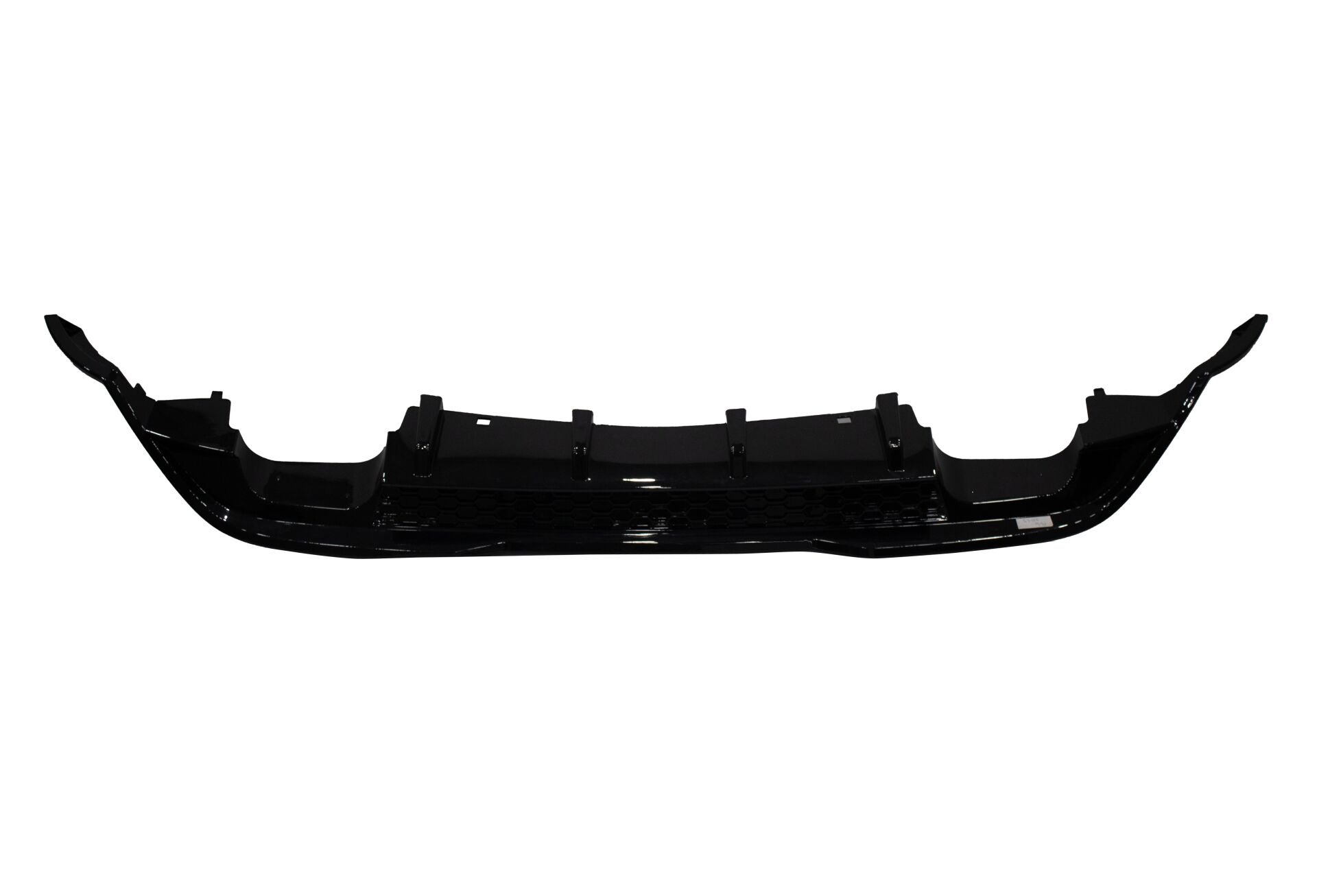 Volkswagen Polo Uyumlu 2019 Arka Difüzör Piano Black - Parlak Siyah ABS Tampon Eki