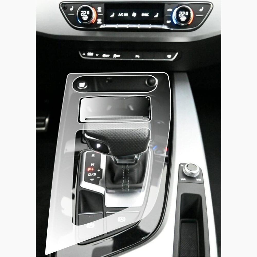 Audi A5 Vites Etrafı 2020-2024 Piano Black Konsol Tpu Koruyucu