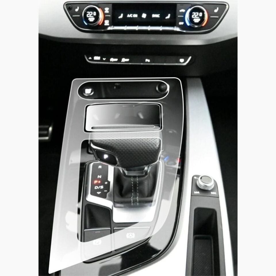 Audi A5 Vites Etrafı 2020-2024 Piano Black Konsol Tpu Koruyucu