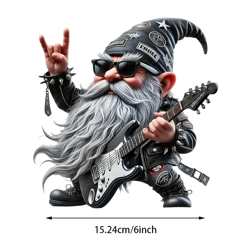 Rock Cüce 3D Vinil Araba Çıkartması