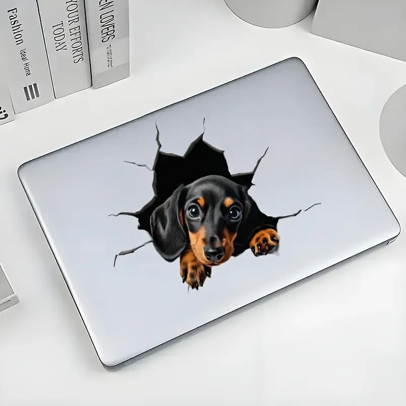 3D Sevimli Dachshund Araç Sticker,