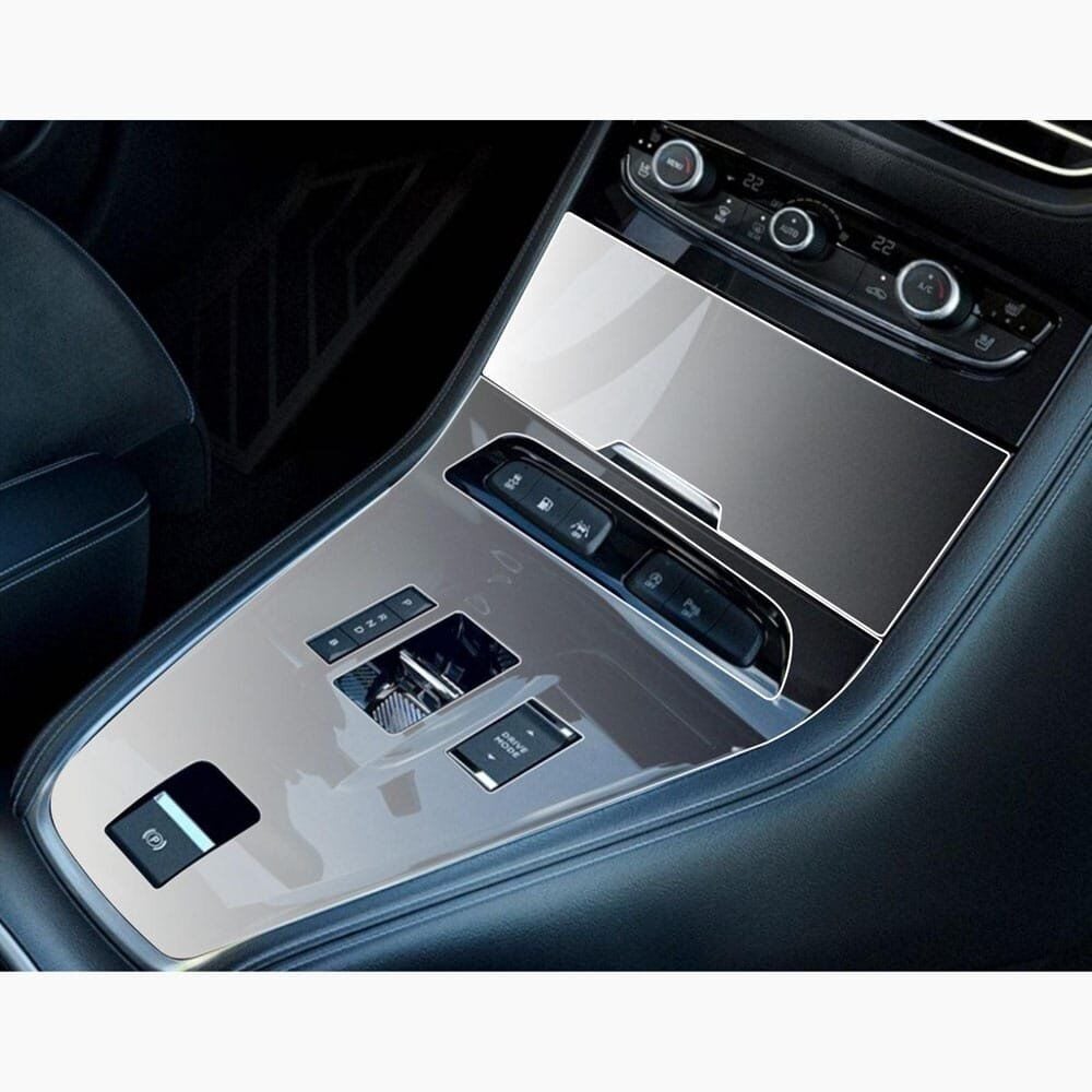 Opel Grandland Uyumlu Tuşlu Vites Etrafı Piano Black TPU Koruyucu 2'li Set