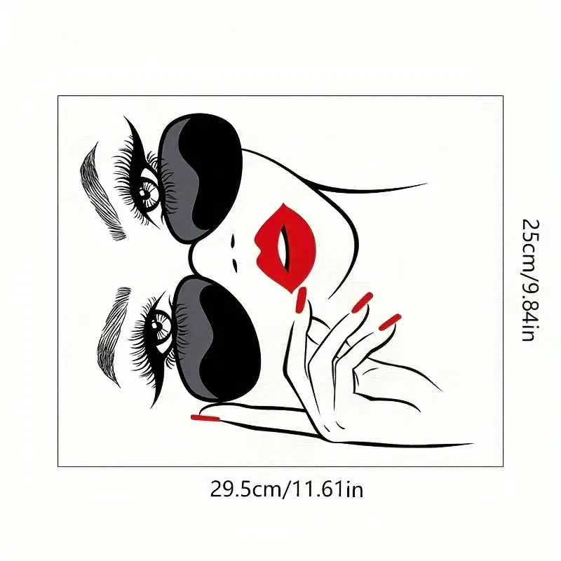 Gözlüklü Kız Araç Vinil Sticker