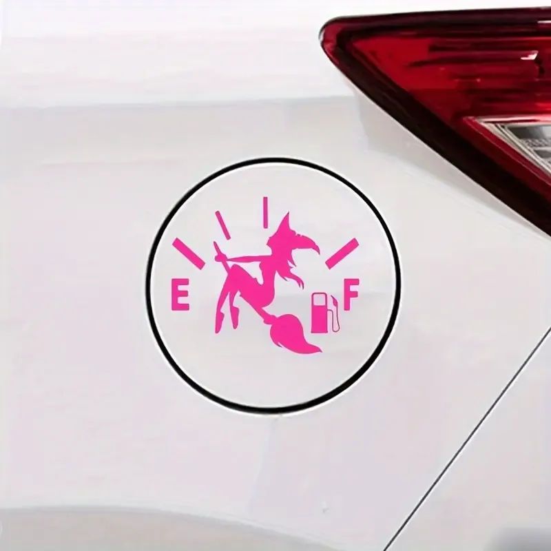 Komik Yakıt Deposu Kapağı Kız Vinil Çıkartması