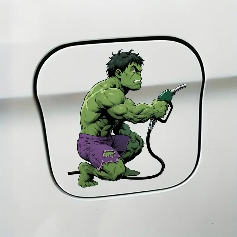 Komik Yakıt Deposu Kapağı Hulk Vinil Çıkartması