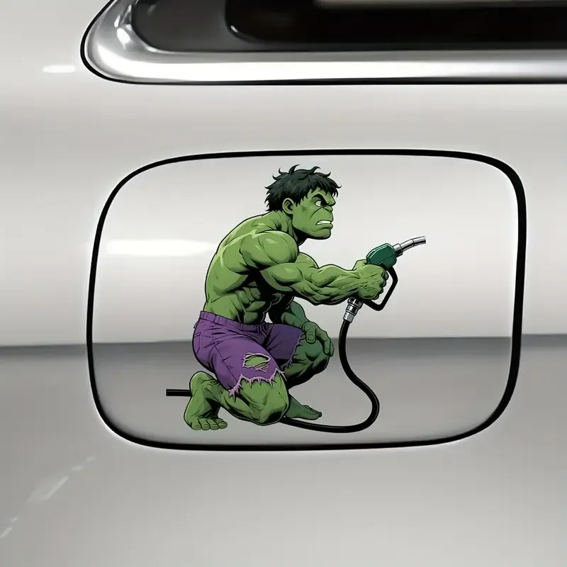 Komik Yakıt Deposu Kapağı Hulk Vinil Çıkartması