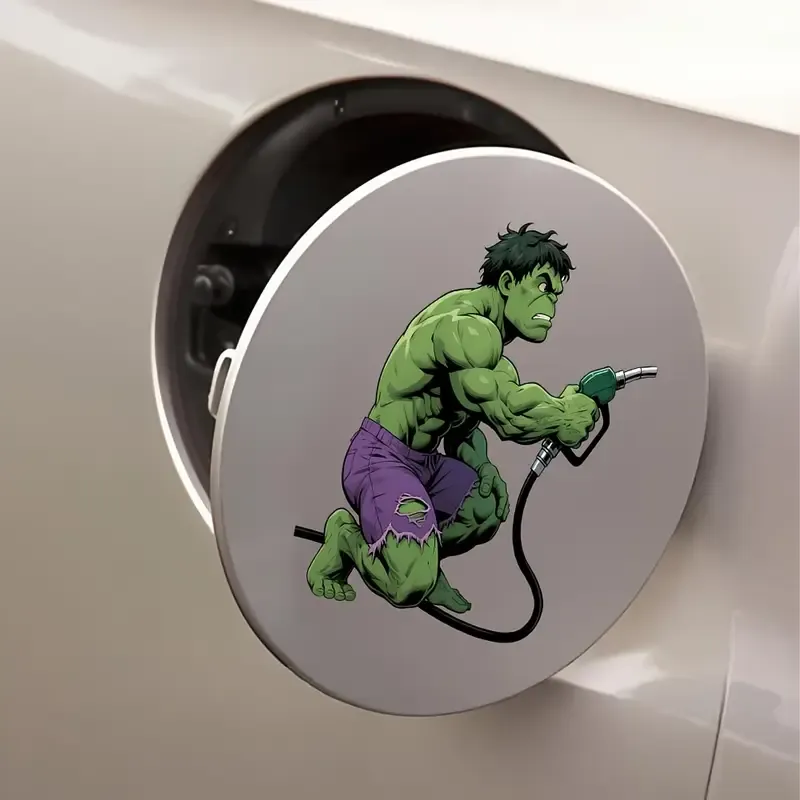 Komik Yakıt Deposu Kapağı Hulk Vinil Çıkartması