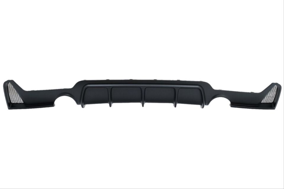 4 SERISI F32-F36 2014-2020 UYUMLU M DIFUZOR CIFT CIKIS INCE PIANO BLACK