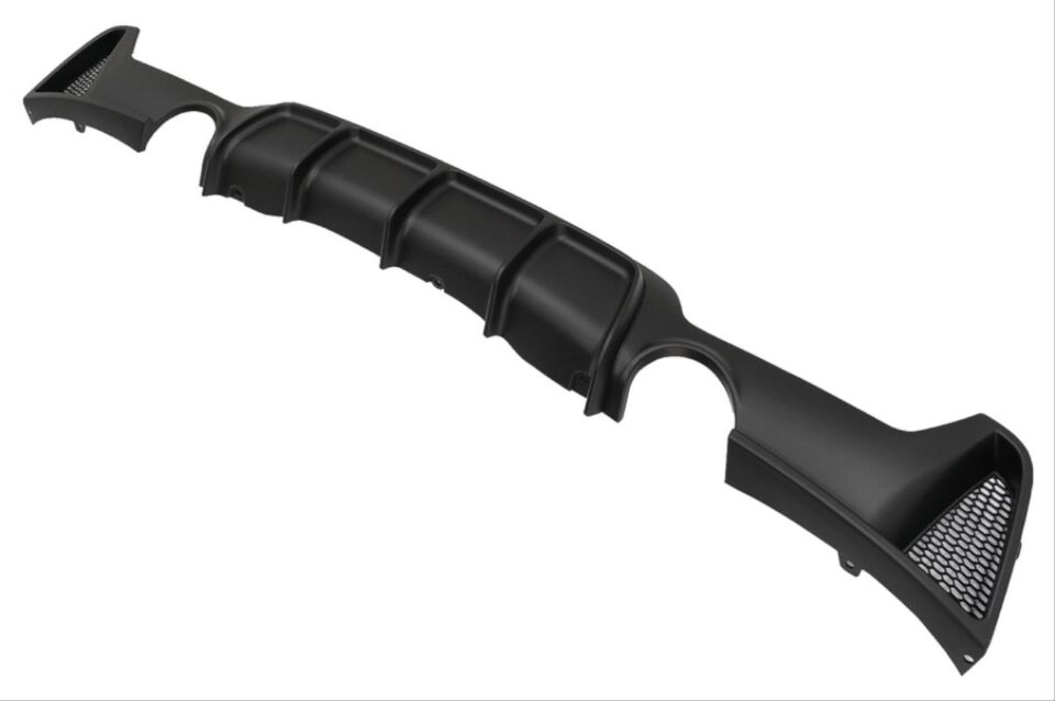 4 SERISI F32-F36 2014-2020 UYUMLU M DIFUZOR CIFT CIKIS INCE PIANO BLACK