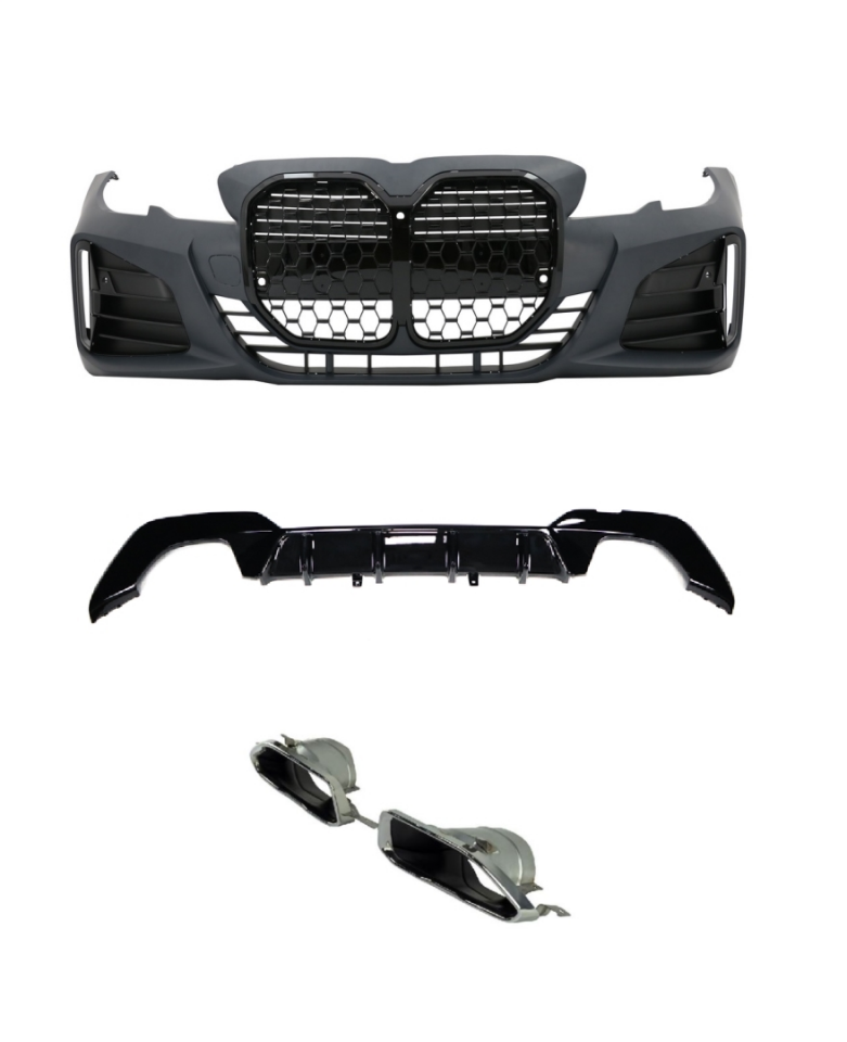 3 SERISI G20 IÇIN UYUMLU G22 DÖNÜSÜM BODY KIT (PIANO BLACK ÇERÇEVELI)